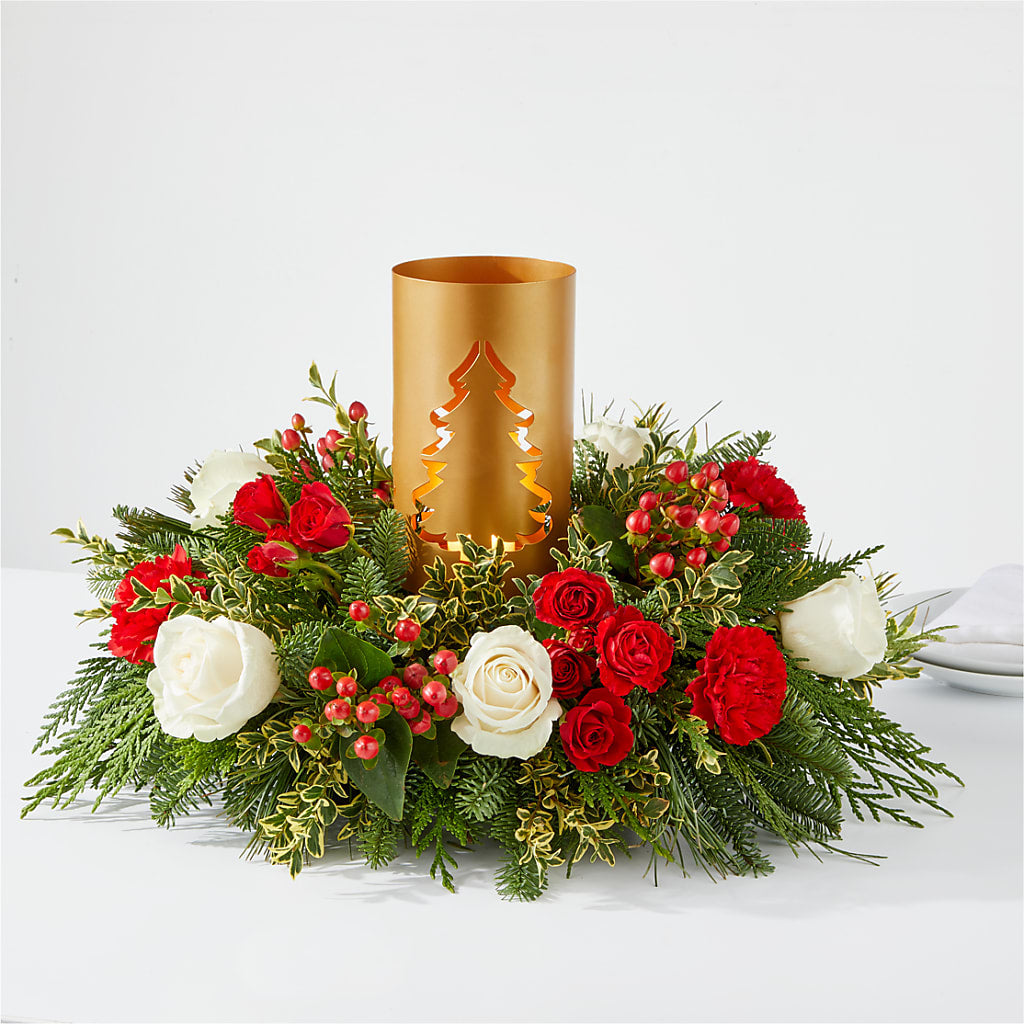 December Dreams Centerpiece – T & T FLORAL, Kingsley MI