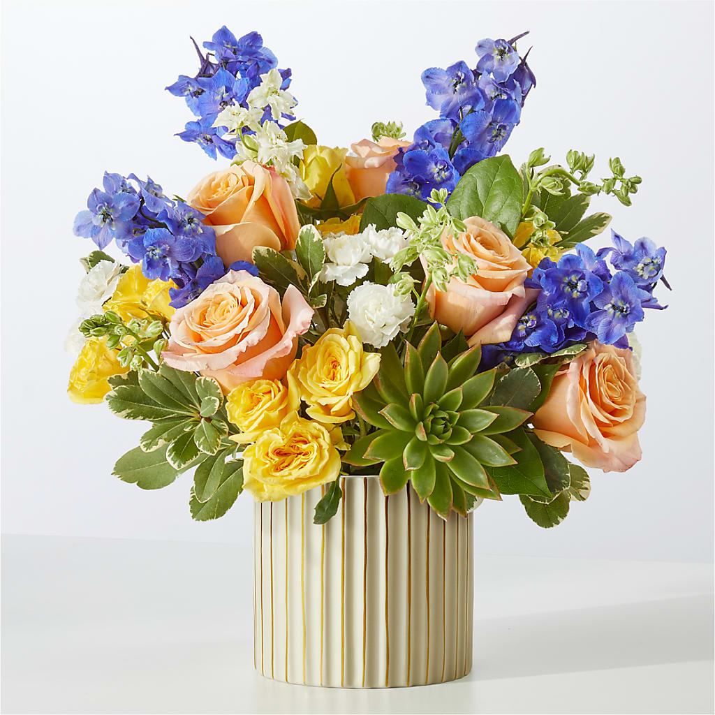 Cobalt Reverie Bouquet – T & T FLORAL, Kingsley MI