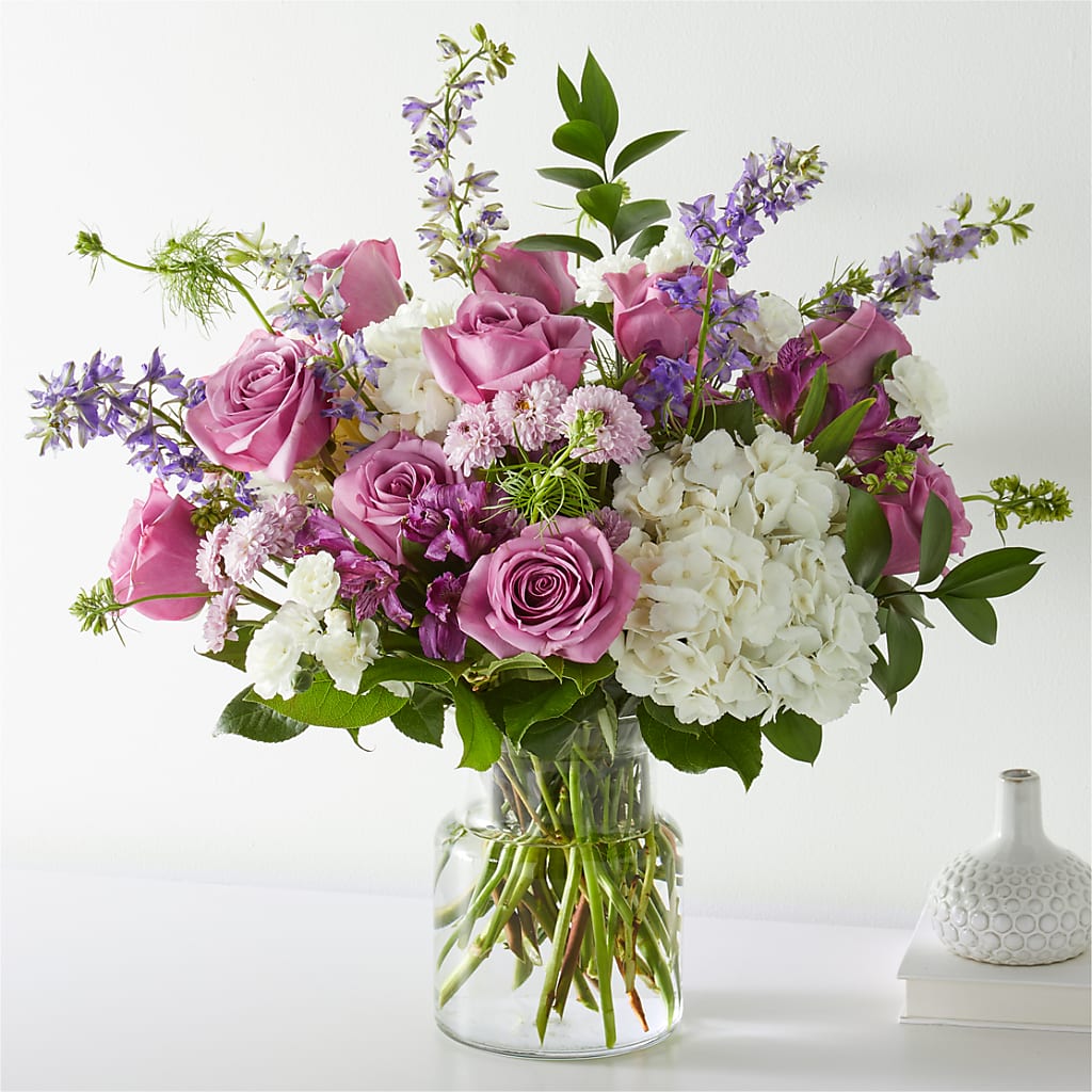 Violet Caress Bouquet – T & T FLORAL, Kingsley MI