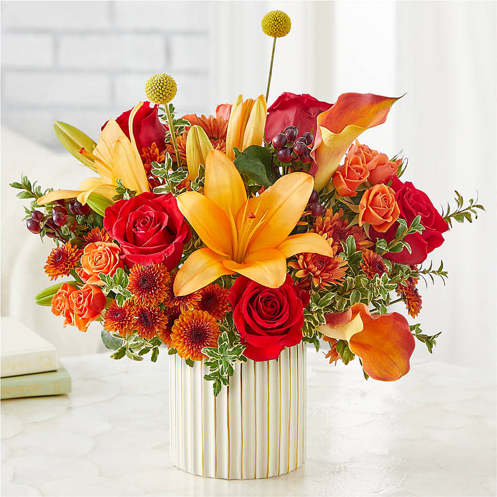 Scarlet Skies Bouquet – T & T FLORAL, Kingsley MI
