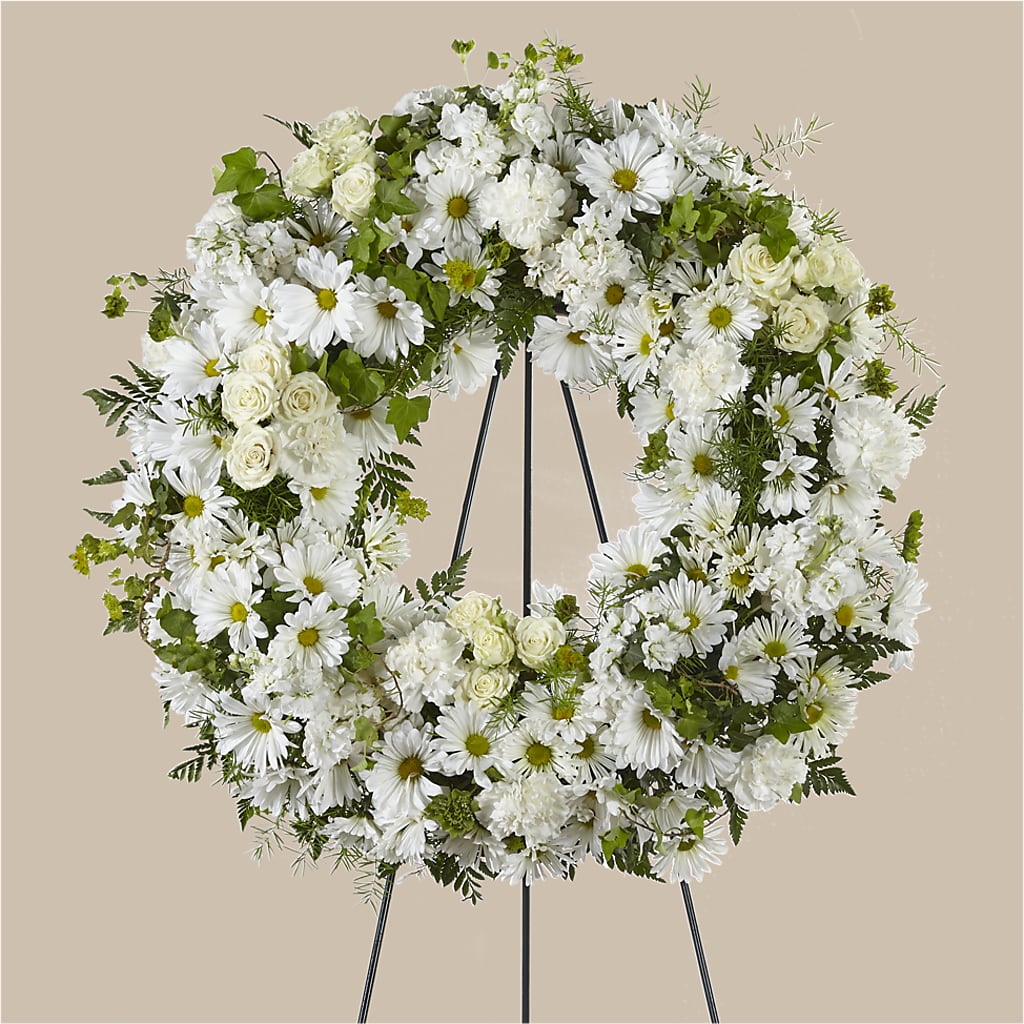 Faithful Wishes Wreath – T & T FLORAL, Kingsley MI