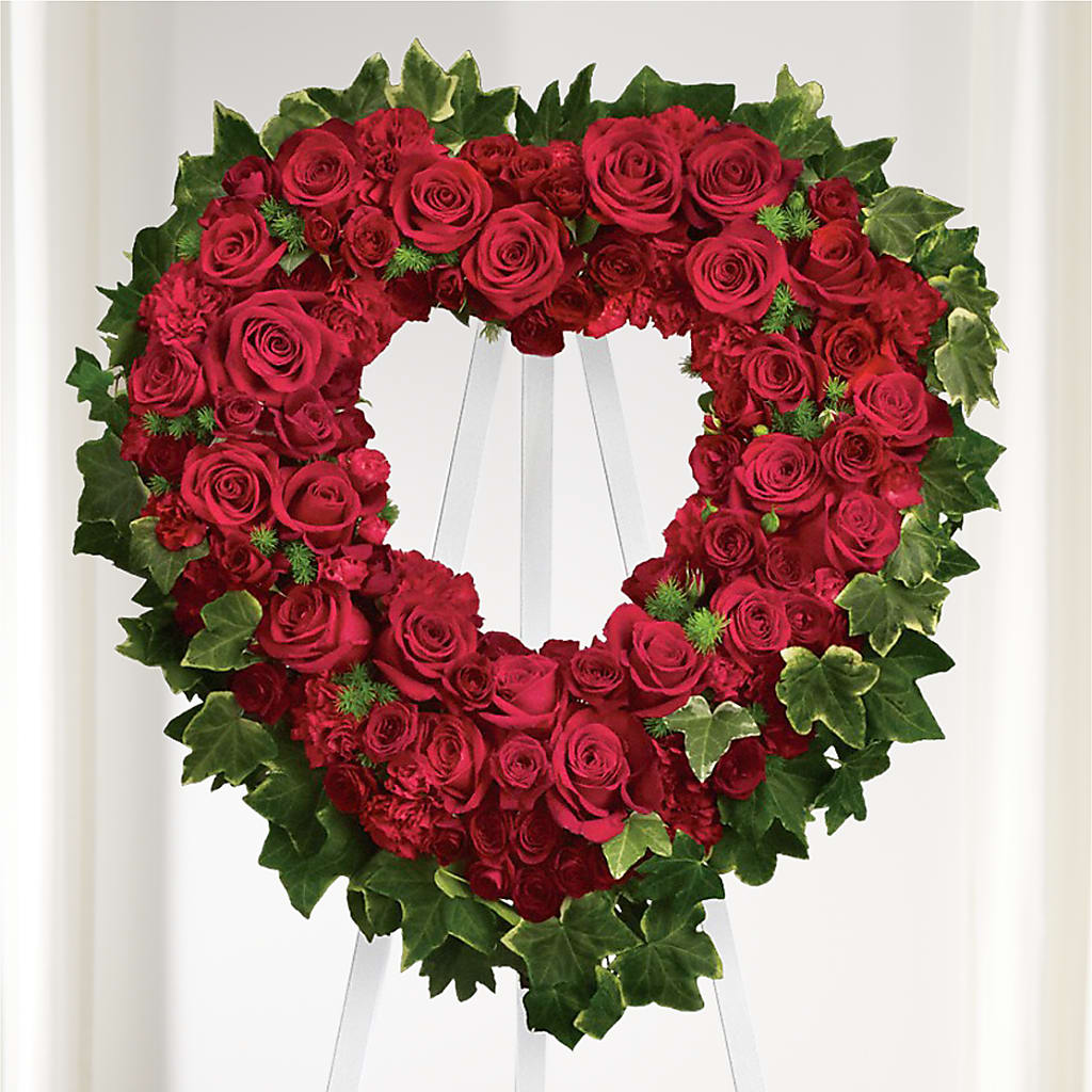 Wholehearted Standing Spray – T & T FLORAL, Kingsley MI