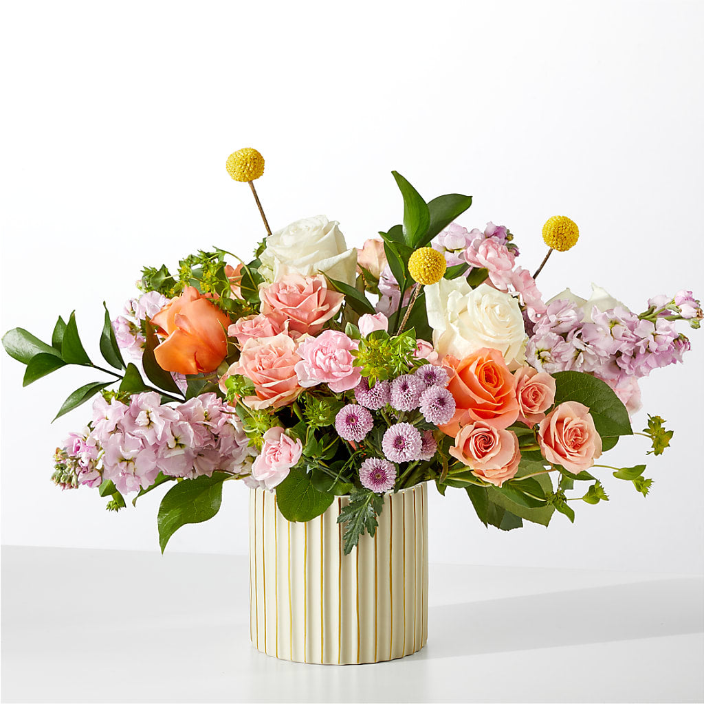 French Market Bouquet with Ivory Vase – T & T FLORAL, Kingsley MI