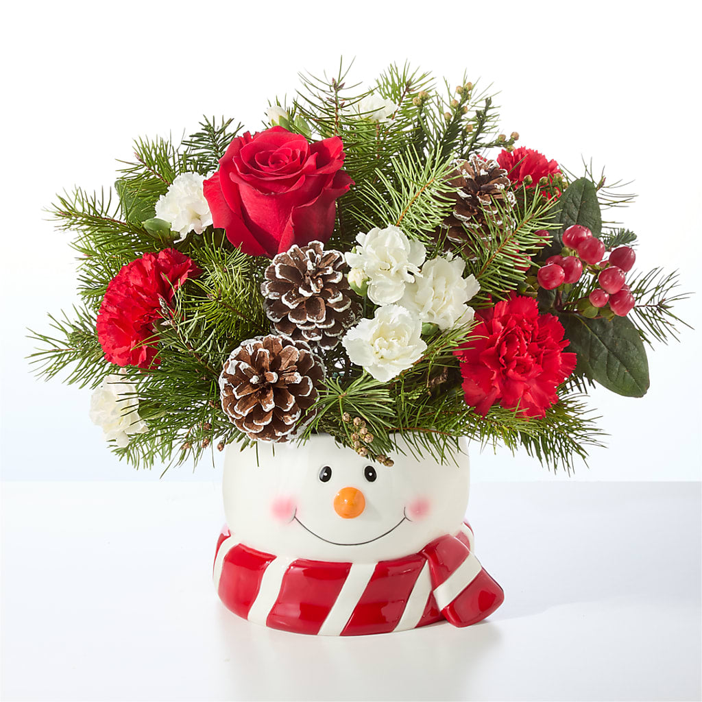 Jolly Snowman Bouquet – T & T FLORAL, Kingsley MI