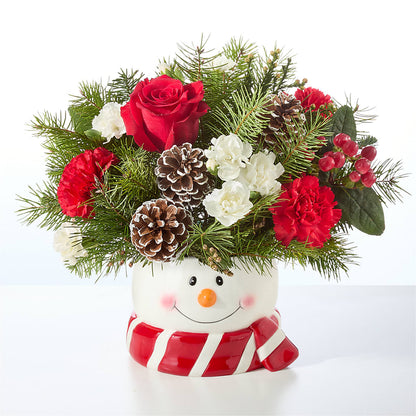 Jolly Snowman Bouquet – T & T FLORAL, Kingsley MI