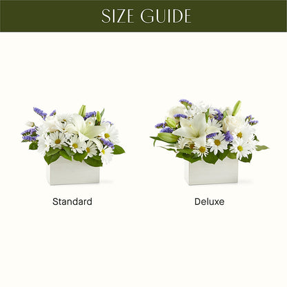 Beyond Blue Box Bouquet – T & T FLORAL, Kingsley MI