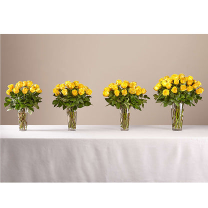 Long Stem Yellow Rose Bouquet – T & T FLORAL, Kingsley MI
