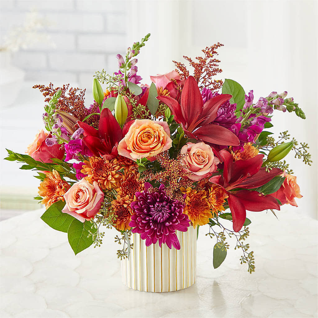 Burgundy Landscape Bouquet – T & T FLORAL, Kingsley MI