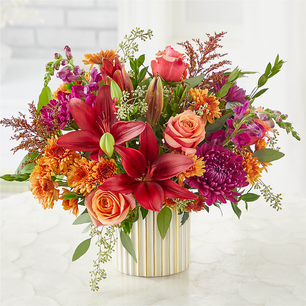 Burgundy Landscape Bouquet – T & T FLORAL, Kingsley MI