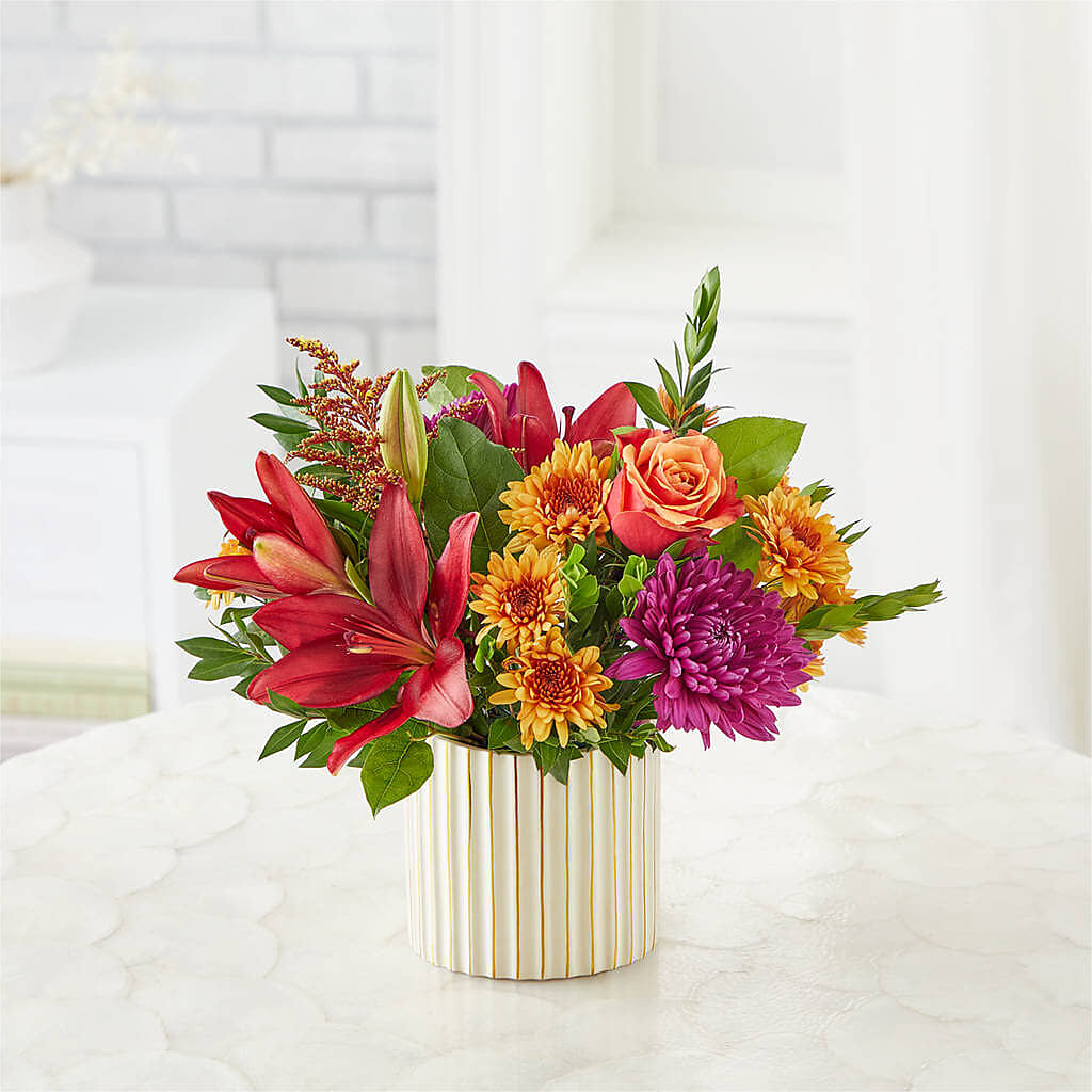 Burgundy Landscape Bouquet – T & T FLORAL, Kingsley MI