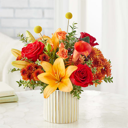 Scarlet Skies Bouquet – T & T FLORAL, Kingsley MI
