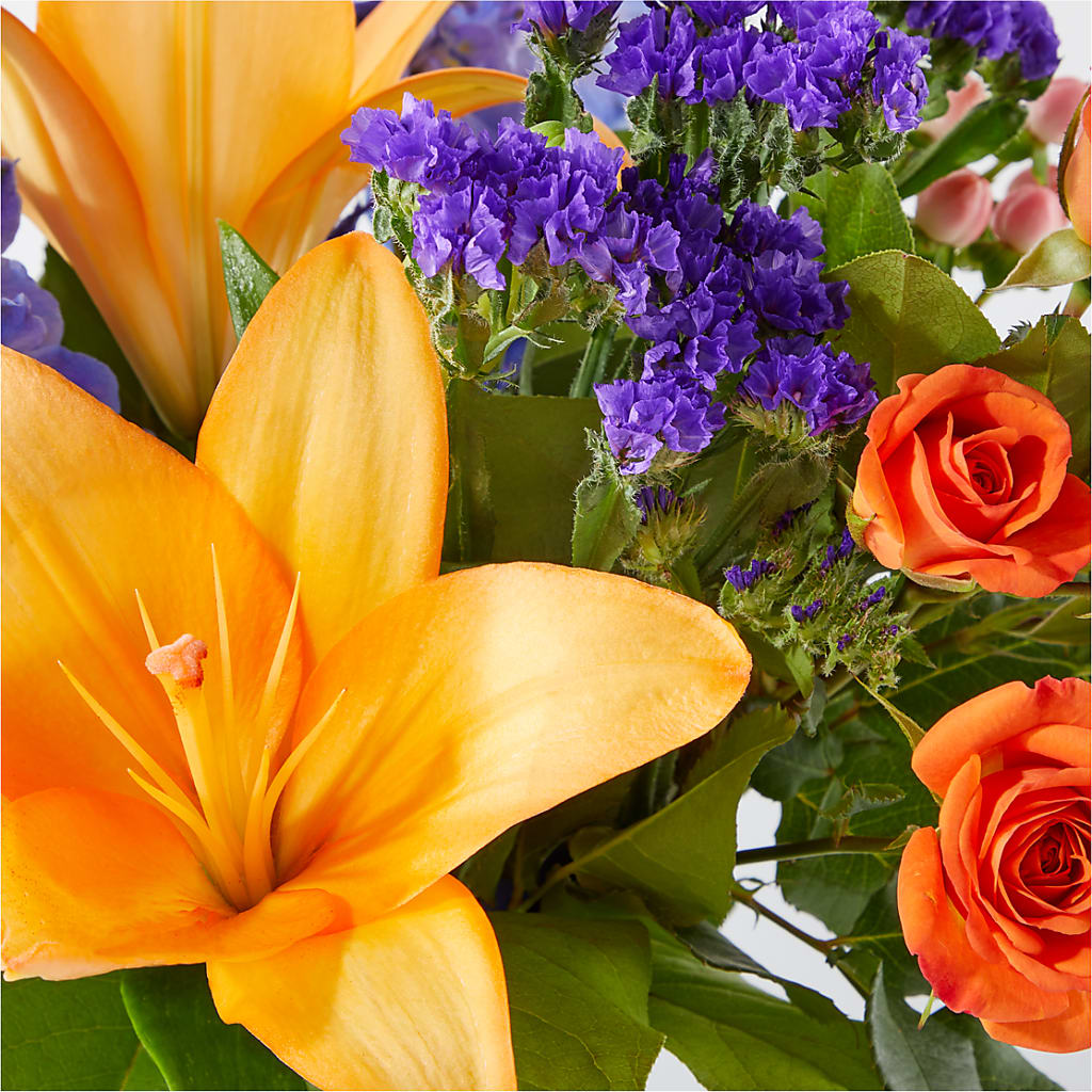 Radiant Citrus Bouquet – T & T FLORAL, Kingsley MI