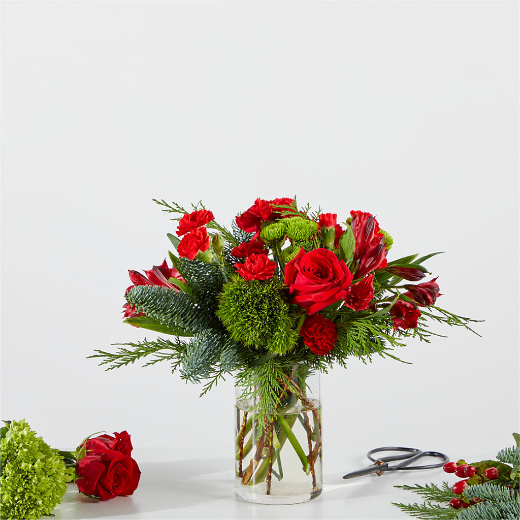 Merry Moment Bouquet – A Florist Original – T & T FLORAL, Kingsley MI