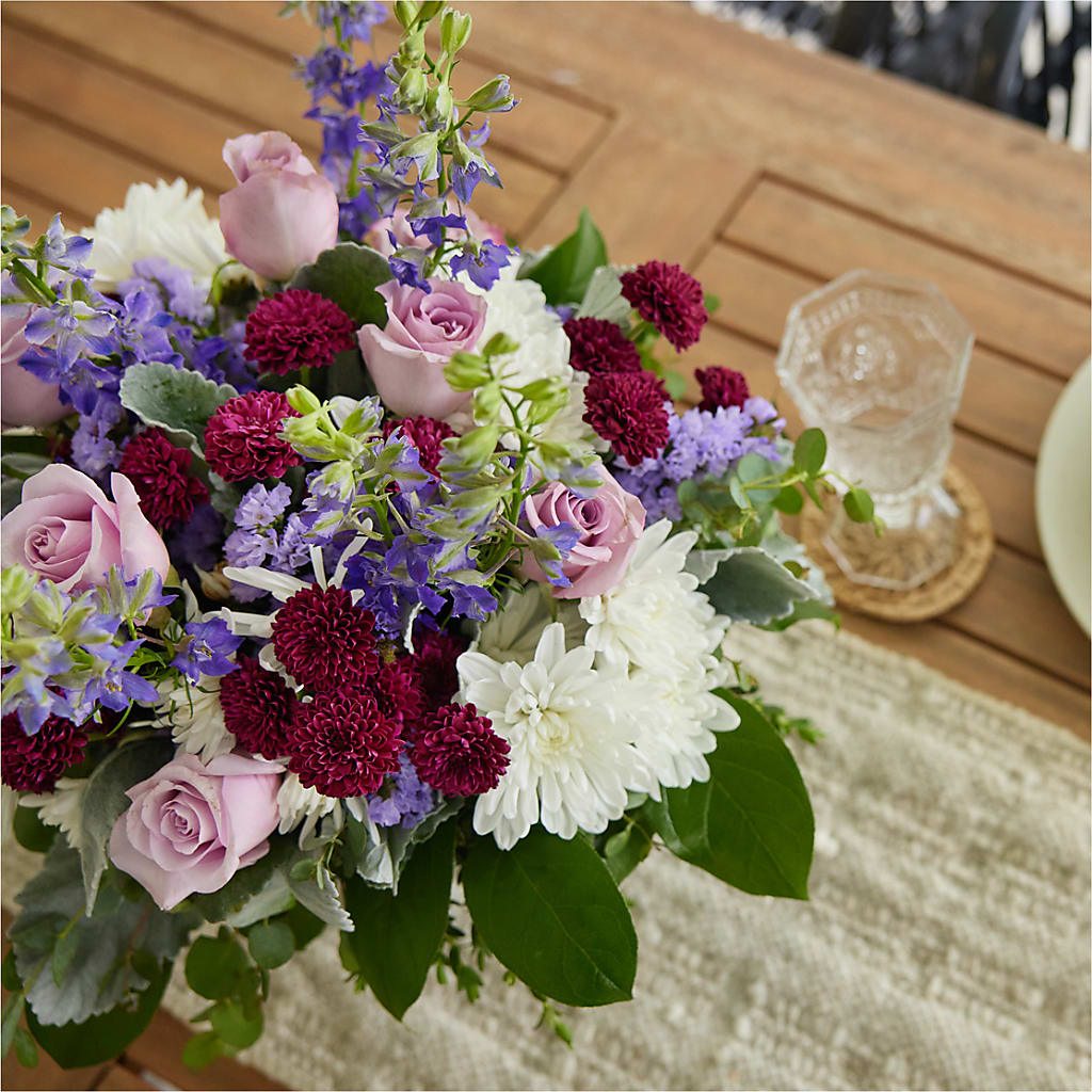 Violet Frost Bouquet – T & T FLORAL, Kingsley MI