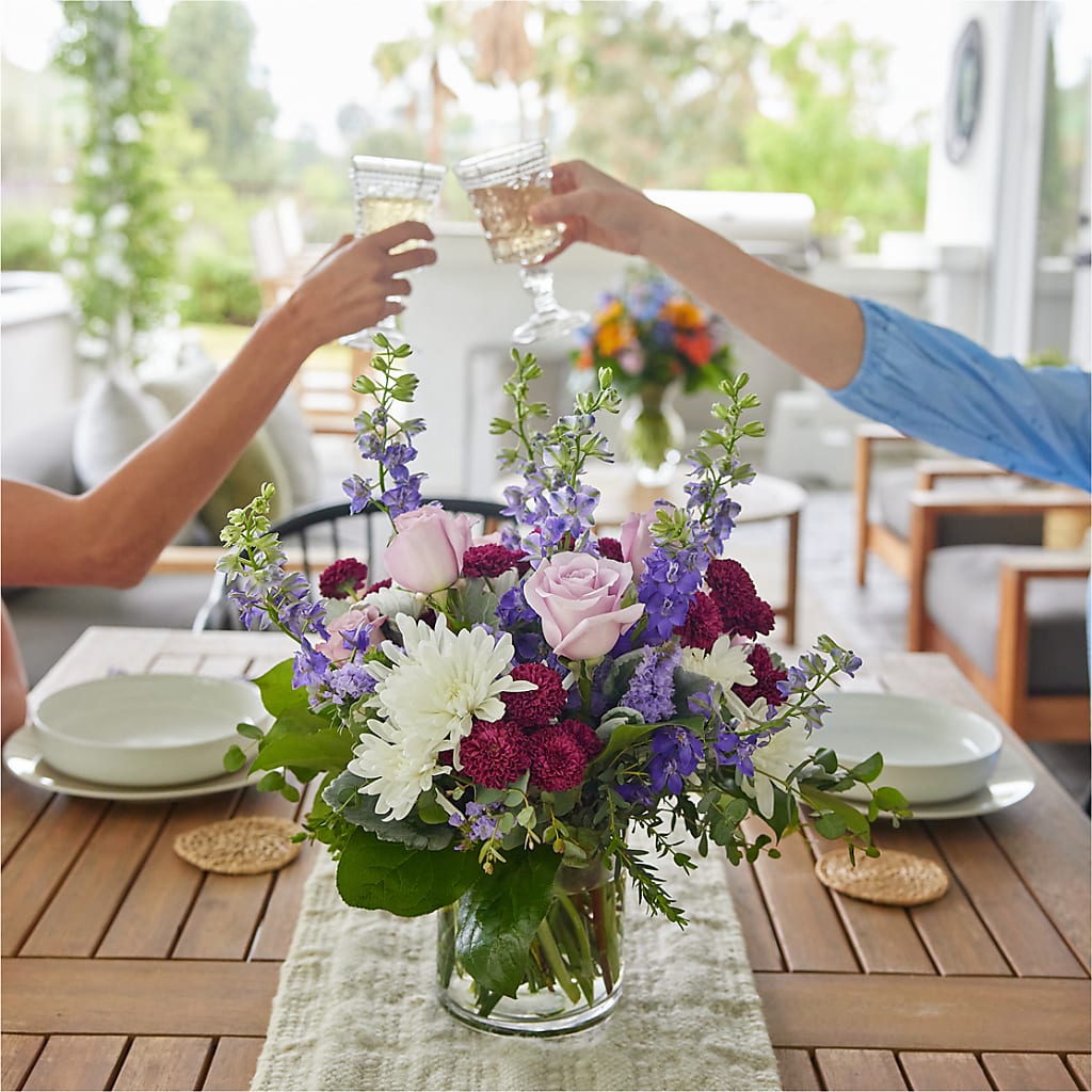 Violet Frost Bouquet – T & T FLORAL, Kingsley MI