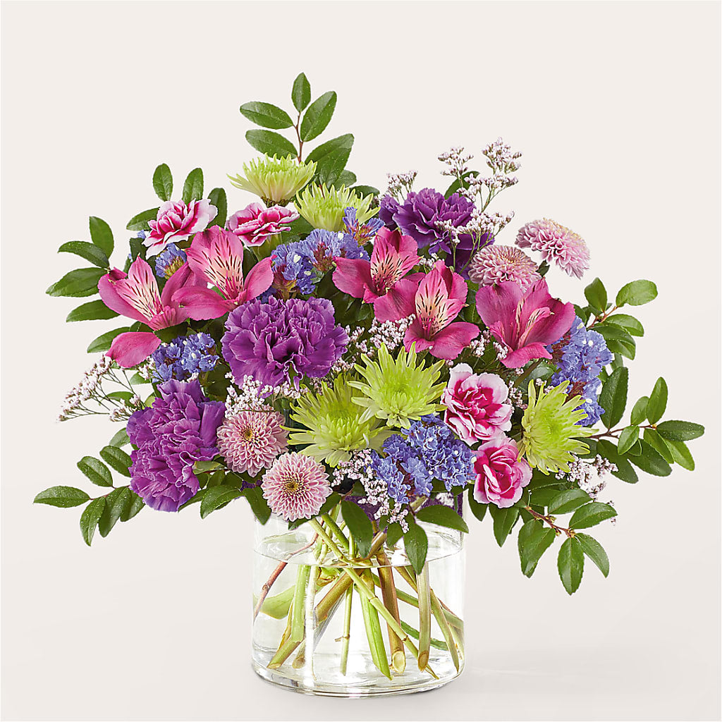 Glass Half Full Bouquet – T & T FLORAL, Kingsley MI