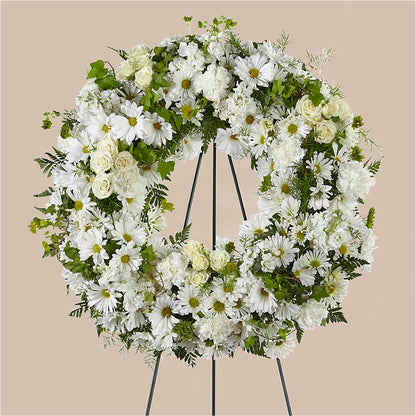 Faithful Wishes Wreath – T & T FLORAL, Kingsley MI