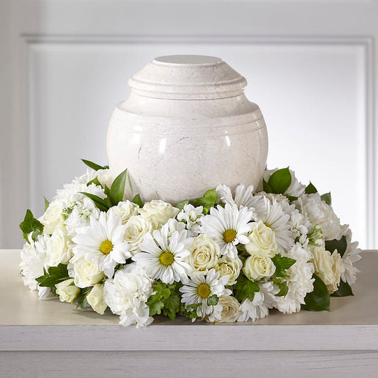 Ivory Gardens Cremation Adornment – T & T FLORAL, Kingsley MI