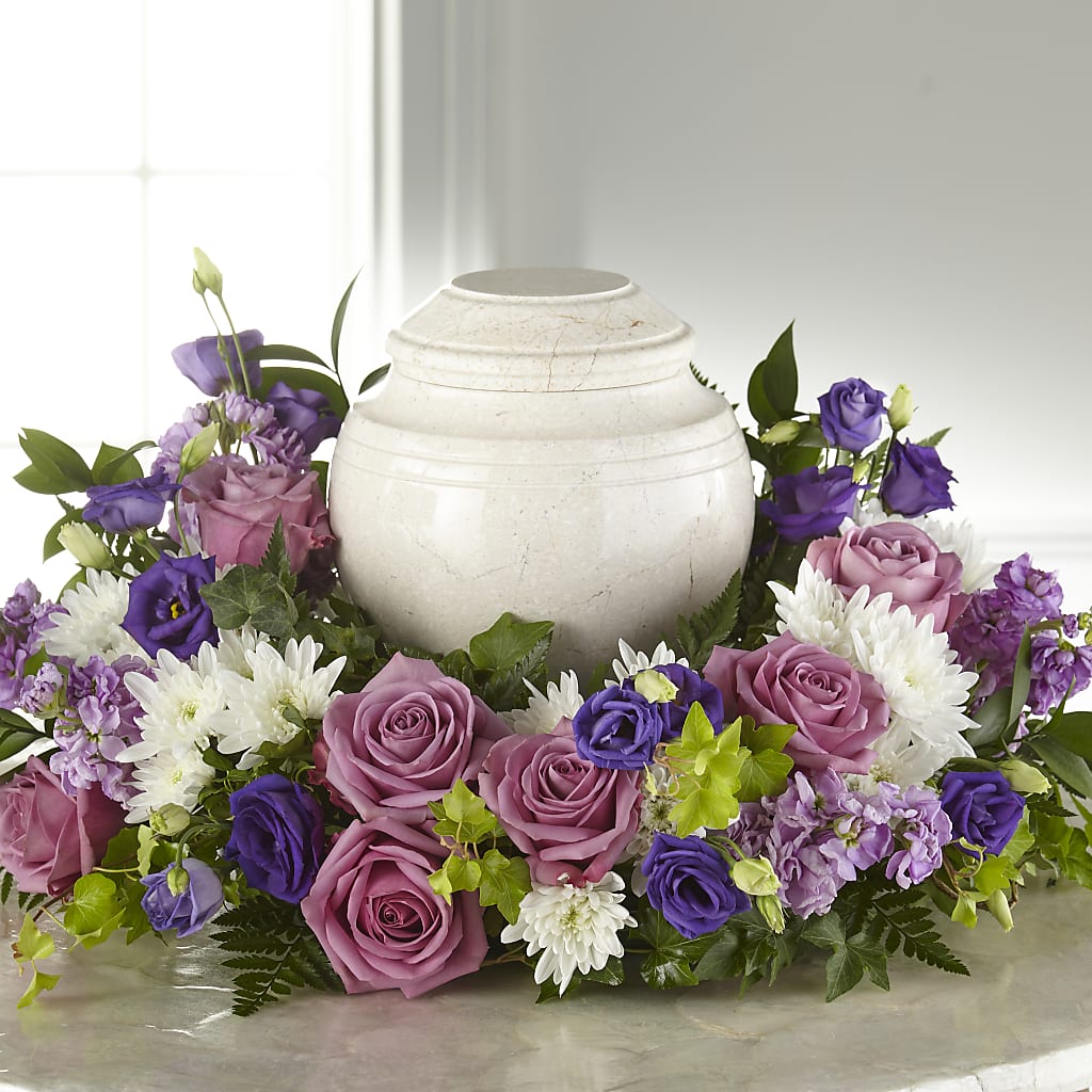 Blooming Sympathy Cremation Adornment – T & T FLORAL, Kingsley MI