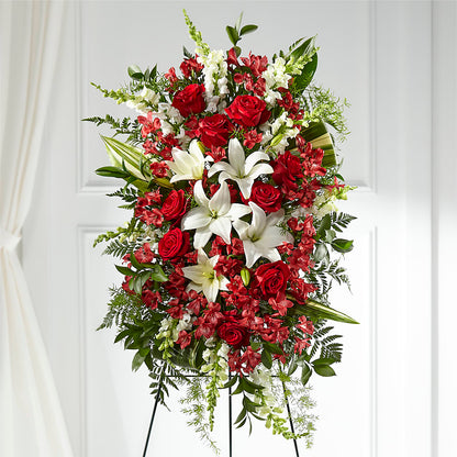 Everlasting Memory Standing Spray – T & T FLORAL, Kingsley MI