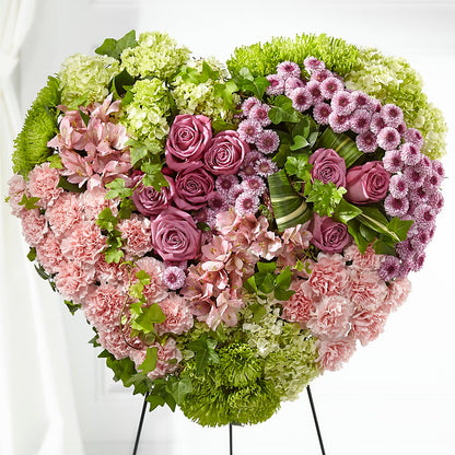 Heartwarming Standing Heart – T & T FLORAL, Kingsley MI