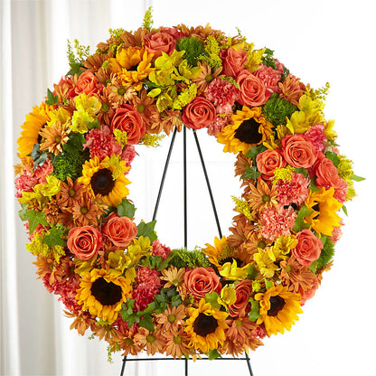 Autumnal Memories Wreath (Standard) – T & T FLORAL, Kingsley MI