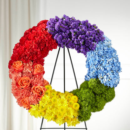 Circle of Love Wreath – T & T FLORAL, Kingsley MI