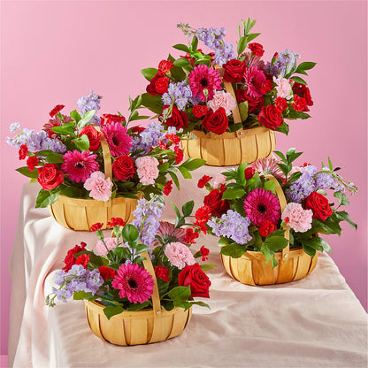 Pink Picnic Basket – T & T FLORAL, Kingsley MI