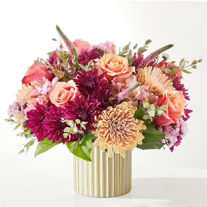 Berry Cobbler Bouquet with Ivory Vase – T & T FLORAL, Kingsley MI