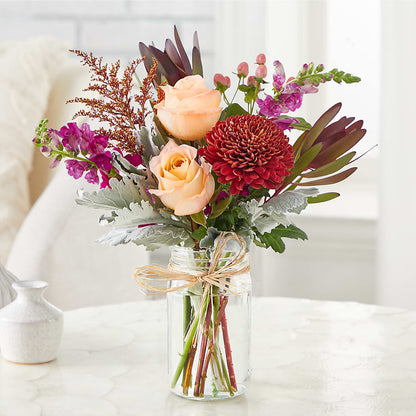 Moody Hues Bouquet – T & T FLORAL, Kingsley MI