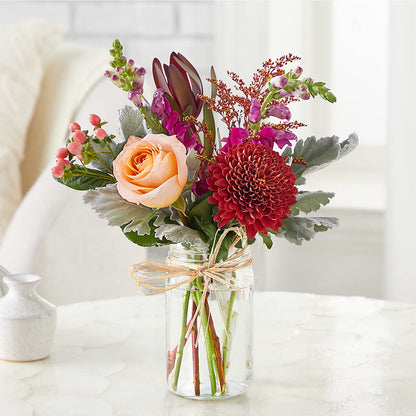 Moody Hues Bouquet – T & T FLORAL, Kingsley MI