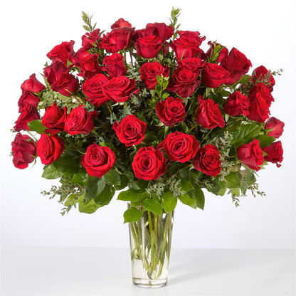 Forever Yours Fifty Stem Red Rose Bouquet – T & T FLORAL, Kingsley MI
