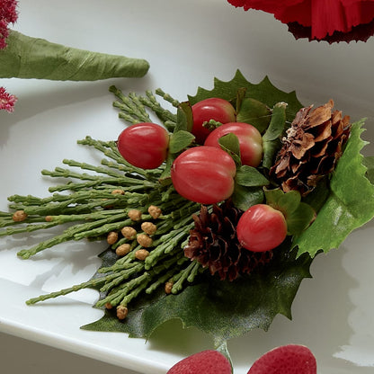 Red Berry Boutonniere – T & T FLORAL, Kingsley MI